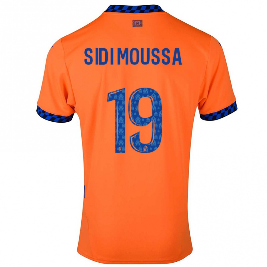 נשים כדורגל Salima Sidi Moussa #19 כתום כחול כהה ג'רזי קיט שלישי 2024/25