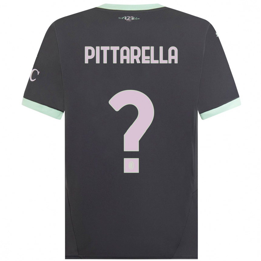 נשים כדורגל Matteo Pittarella #0 אָפוֹר ג'רזי קיט שלישי 2024/25
