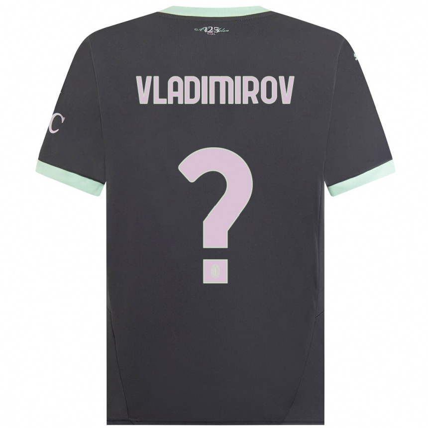 נשים כדורגל Valeri Vladimirov #0 אָפוֹר ג'רזי קיט שלישי 2024/25
