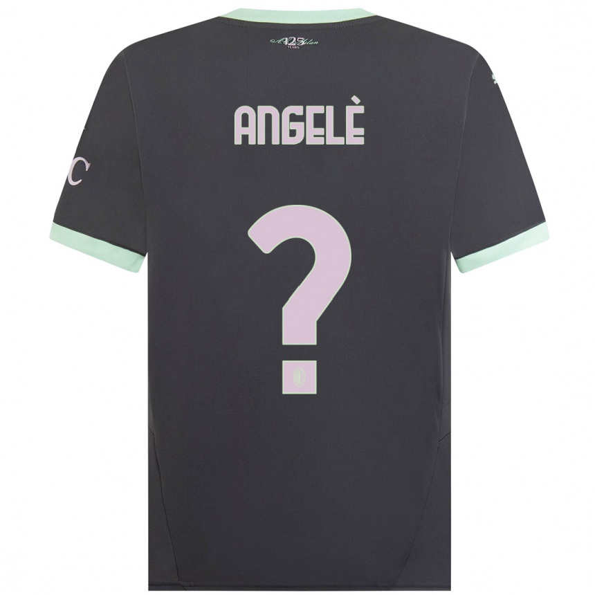 נשים כדורגל Gregorio Angelè #0 אָפוֹר ג'רזי קיט שלישי 2024/25