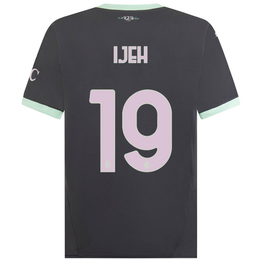 נשים כדורגל אוולין איה #19 אָפוֹר ג'רזי קיט שלישי 2024/25