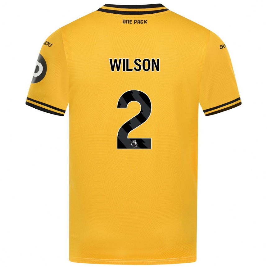 ילדים כדורגל Ellie Wilson #2 צָהוֹב ג'רזי ביתית 2024/25