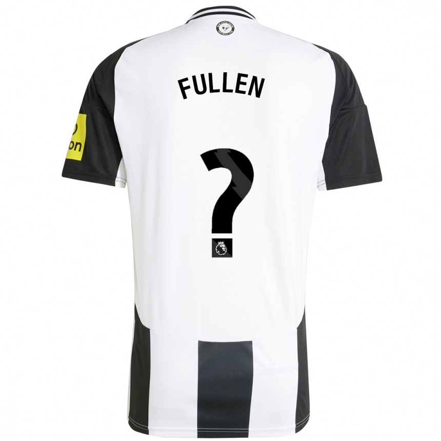 ילדים כדורגל Ethan Fullen #0 לבן שחור ג'רזי ביתית 2024/25