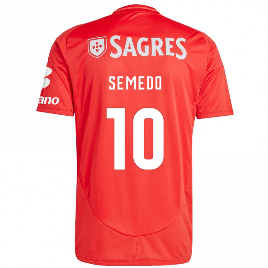 ילדים כדורגל Andreson Semedo #10 אדום לבן ג'רזי ביתית 2024/25