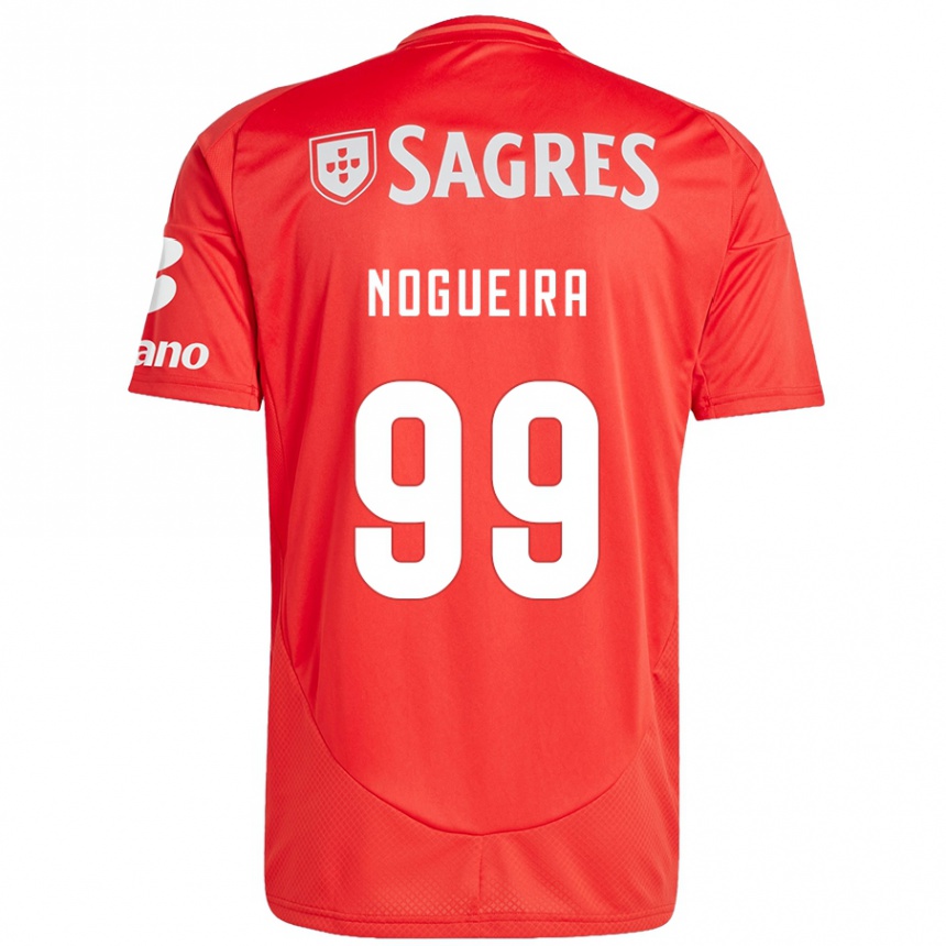 ילדים כדורגל Beatriz Nogueira #99 אדום לבן ג'רזי ביתית 2024/25