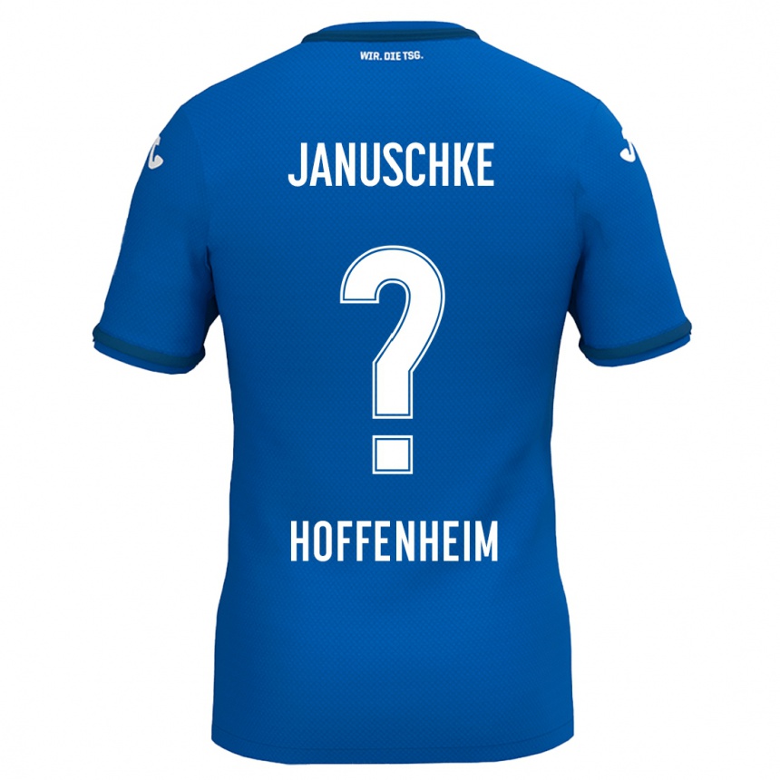 ילדים כדורגל Tim Januschke #0 כחול רויאל ג'רזי ביתית 2024/25