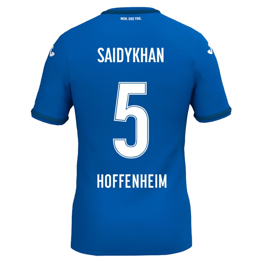 ילדים כדורגל Ibrahim Saidykhan #5 כחול רויאל ג'רזי ביתית 2024/25
