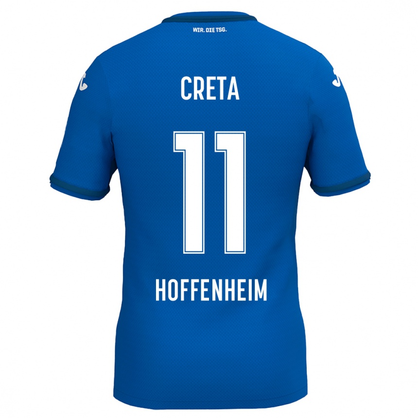 ילדים כדורגל David Creța #11 כחול רויאל ג'רזי ביתית 2024/25