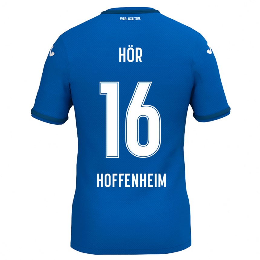 ילדים כדורגל Yannis Hör #16 כחול רויאל ג'רזי ביתית 2024/25