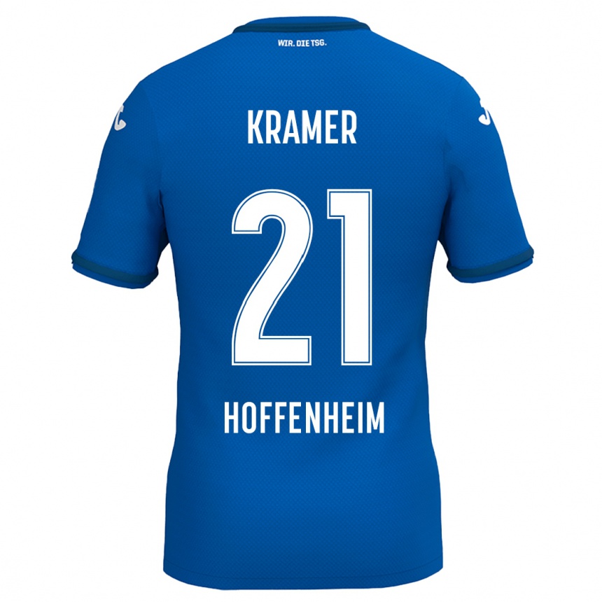ילדים כדורגל Emil Kramer #21 כחול רויאל ג'רזי ביתית 2024/25