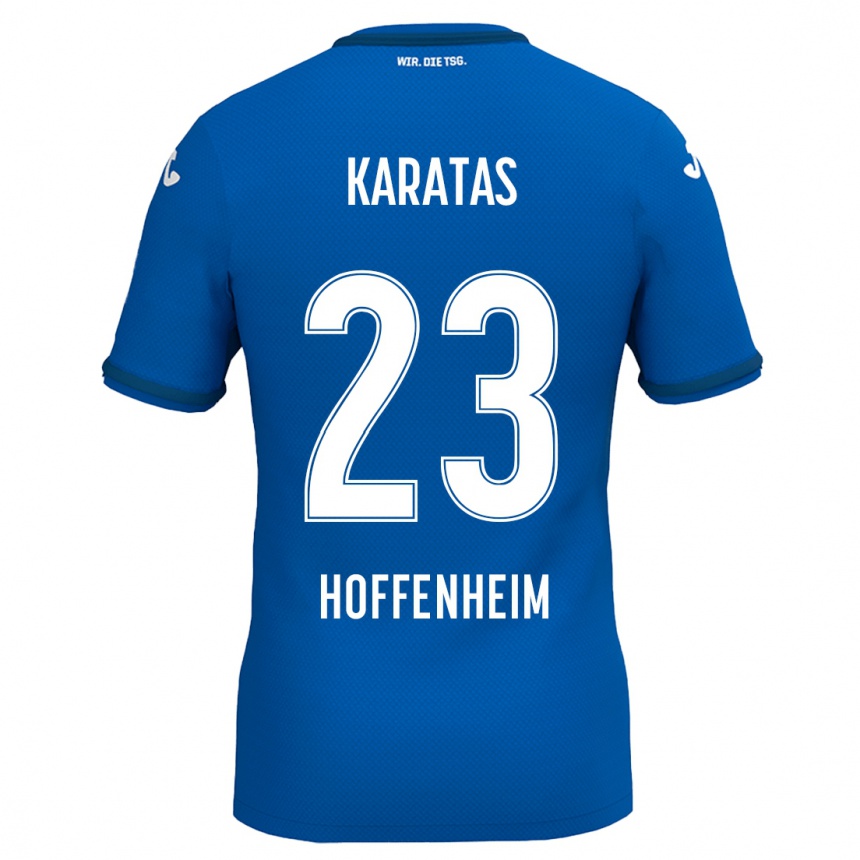 ילדים כדורגל Can Karatas #23 כחול רויאל ג'רזי ביתית 2024/25