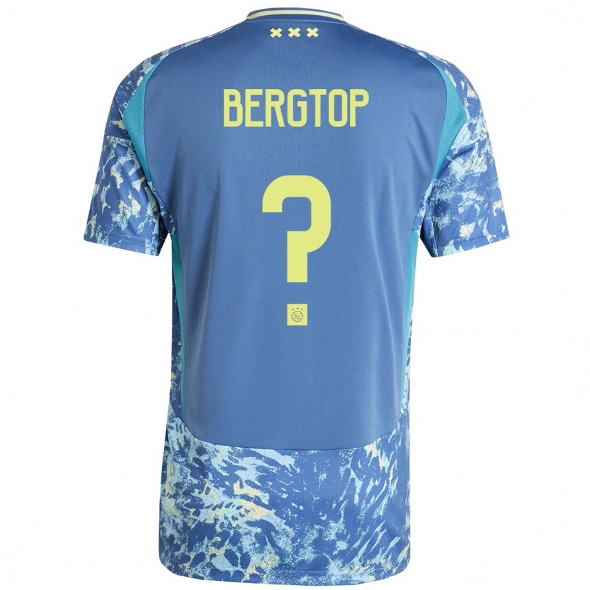 ילדים כדורגל Sanyika Bergtop #0 אפור כחול צהוב הרחק ג'רזי 2024/25