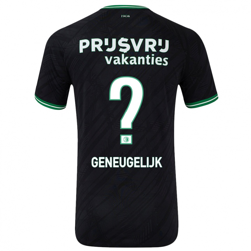 ילדים כדורגל Ivar Geneugelijk #0 ירוק שחור הרחק ג'רזי 2024/25
