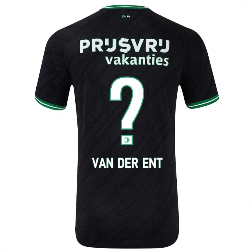 ילדים כדורגל Teun Van Der Ent #0 ירוק שחור הרחק ג'רזי 2024/25