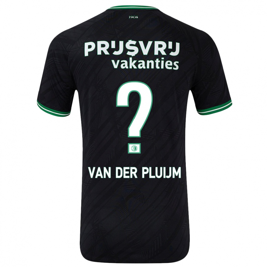 ילדים כדורגל Marvin Van Der Pluijm #0 ירוק שחור הרחק ג'רזי 2024/25