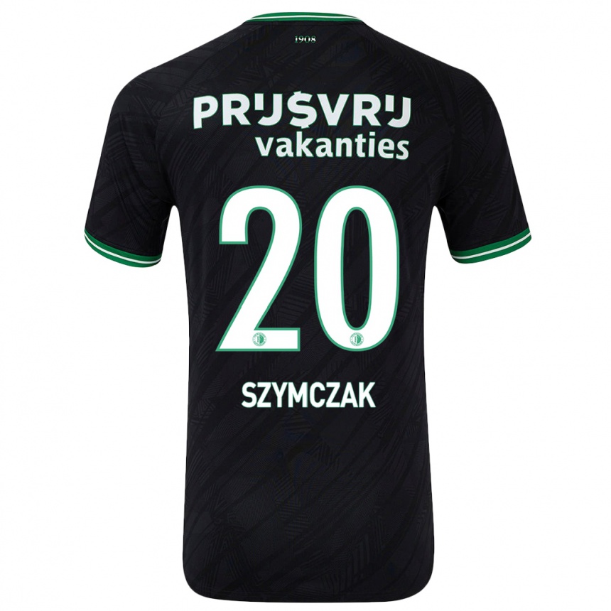 ילדים כדורגל Olivia Szymczak #20 ירוק שחור הרחק ג'רזי 2024/25