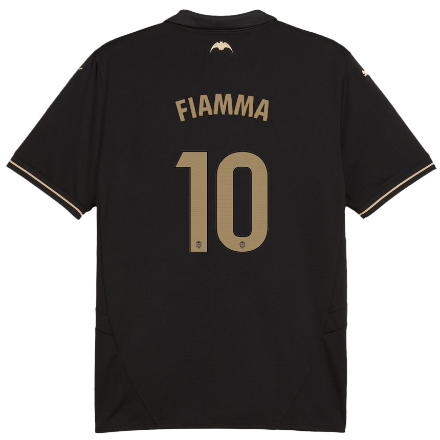 ילדים כדורגל Fiamma #10 שָׁחוֹר הרחק ג'רזי 2024/25