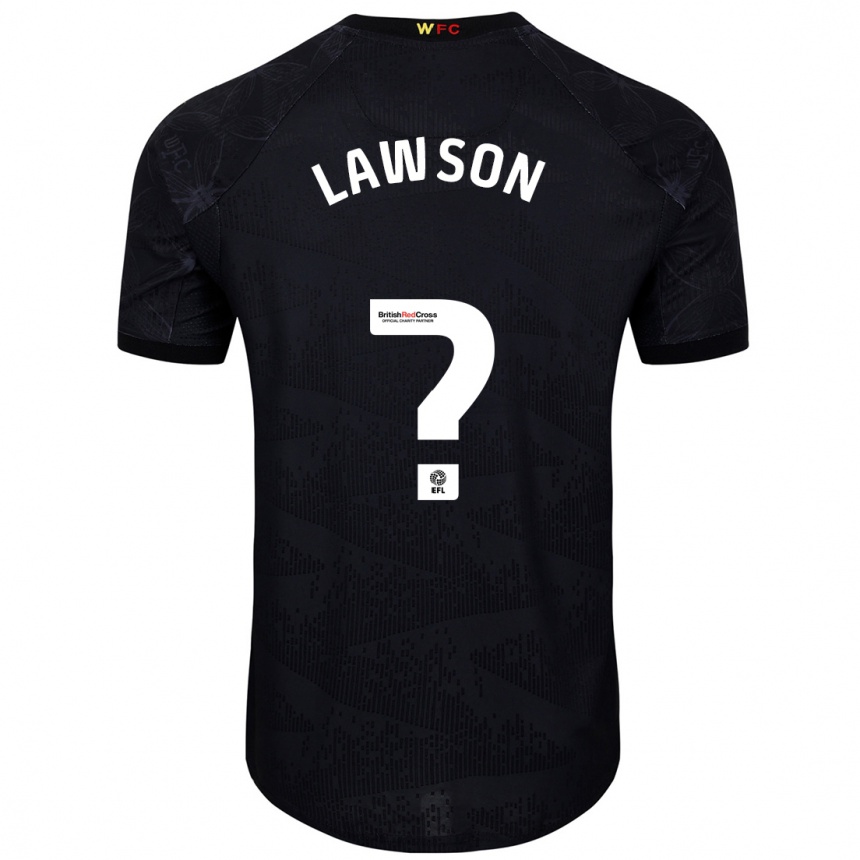 ילדים כדורגל Jonathan Lawson #0 שחור לבן הרחק ג'רזי 2024/25
