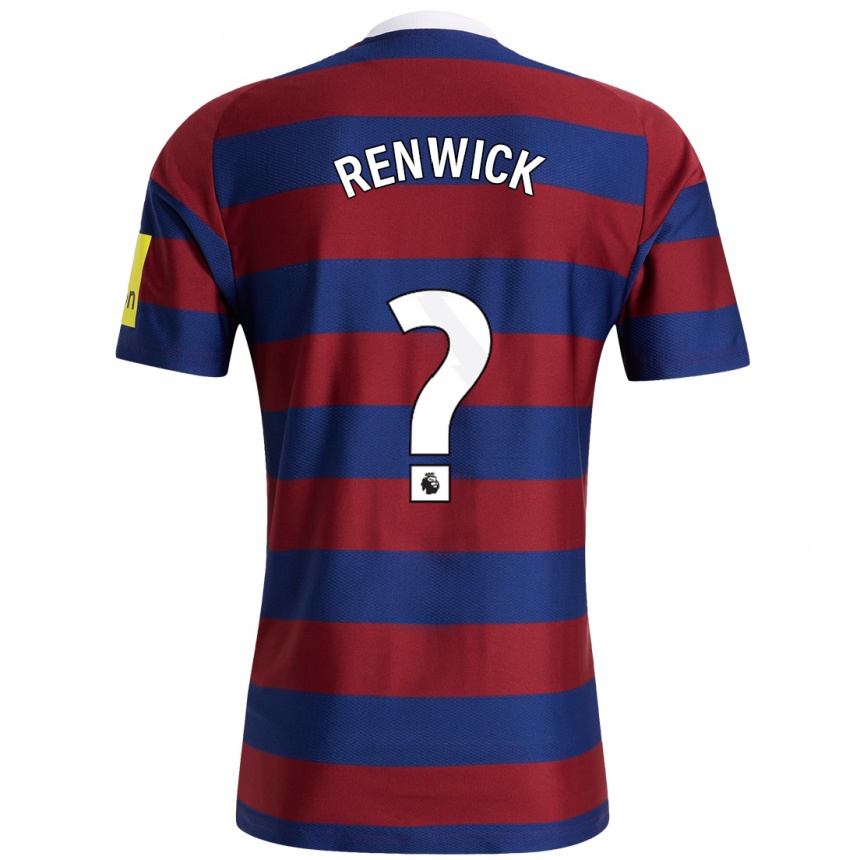 ילדים כדורגל Leon Renwick #0 כחול כהה בורדו הרחק ג'רזי 2024/25