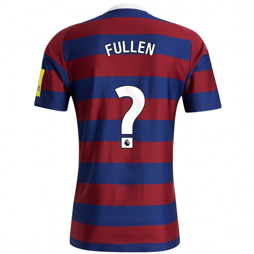ילדים כדורגל Ethan Fullen #0 כחול כהה בורדו הרחק ג'רזי 2024/25