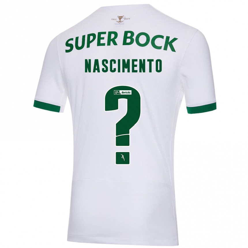 ילדים כדורגל Sandro Nascimento #0 ירוק לבן הרחק ג'רזי 2024/25