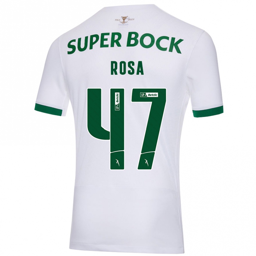 ילדים כדורגל Mariana Rosa #47 ירוק לבן הרחק ג'רזי 2024/25