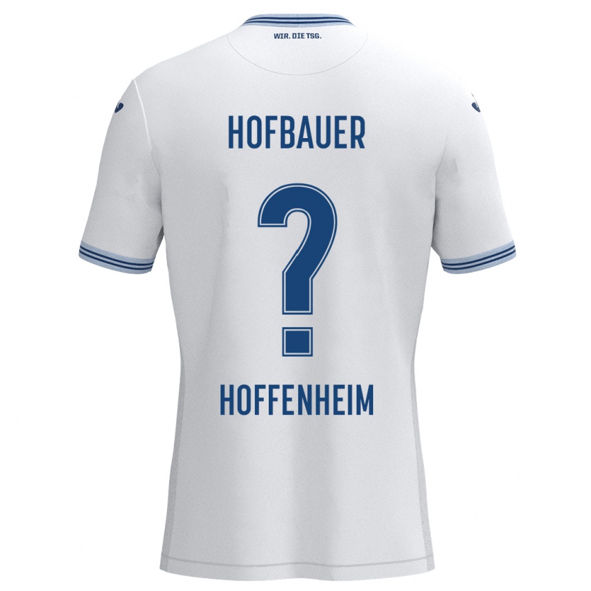 ילדים כדורגל Anton Hofbauer #0 כחול לבן הרחק ג'רזי 2024/25