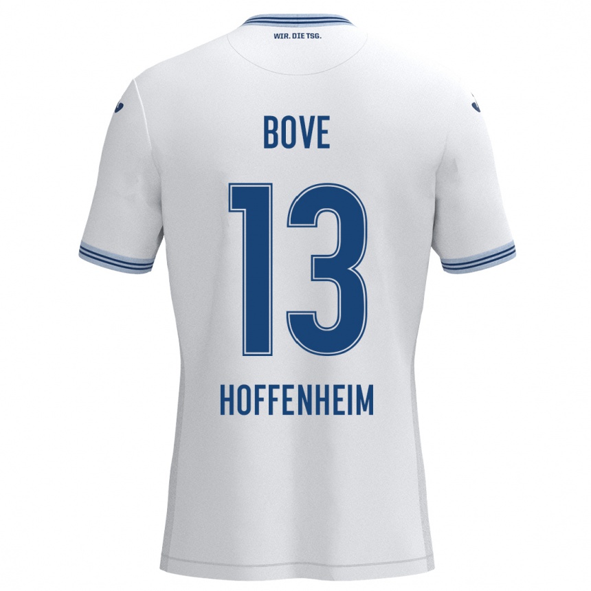 ילדים כדורגל Nevio Bove #13 כחול לבן הרחק ג'רזי 2024/25