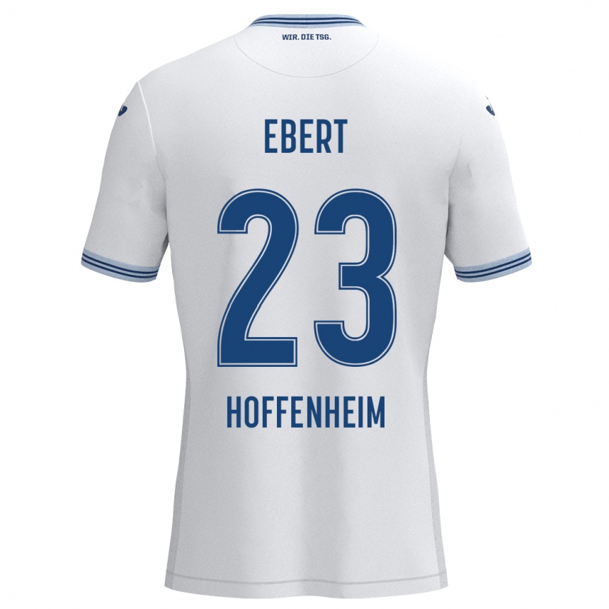 ילדים כדורגל Darijo Ebert #23 כחול לבן הרחק ג'רזי 2024/25