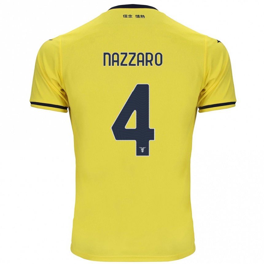 ילדים כדורגל מרקו נזארו #4 צָהוֹב הרחק ג'רזי 2024/25