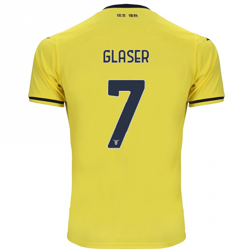 ילדים כדורגל Julia Glaser #7 צָהוֹב הרחק ג'רזי 2024/25