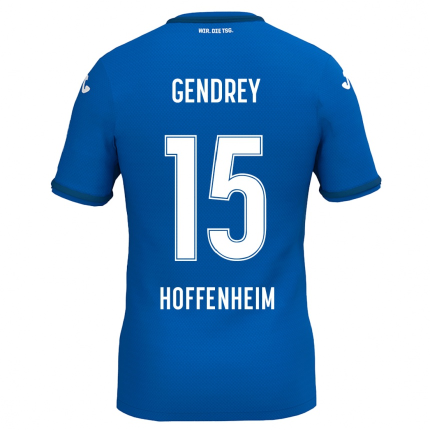 ילדים כדורגל Valentin Gendrey #15 צהוב אדום ג'רזי ביתית 2024/25