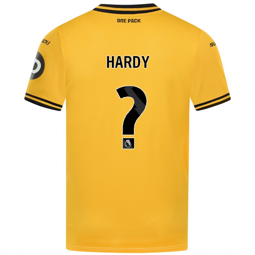 גברים כדורגל George Hardy #0 צָהוֹב ג'רזי ביתית 2024/25