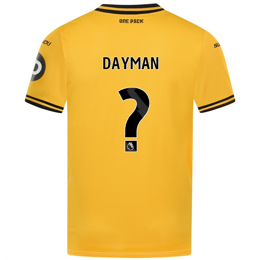 גברים כדורגל Myles Dayman #0 צָהוֹב ג'רזי ביתית 2024/25