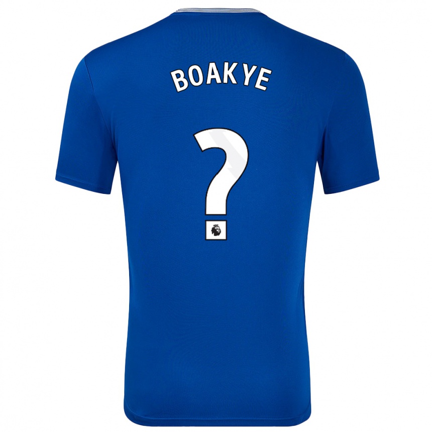גברים כדורגל Kingsford Boakye #0 כחול עם ג'רזי ביתית 2024/25