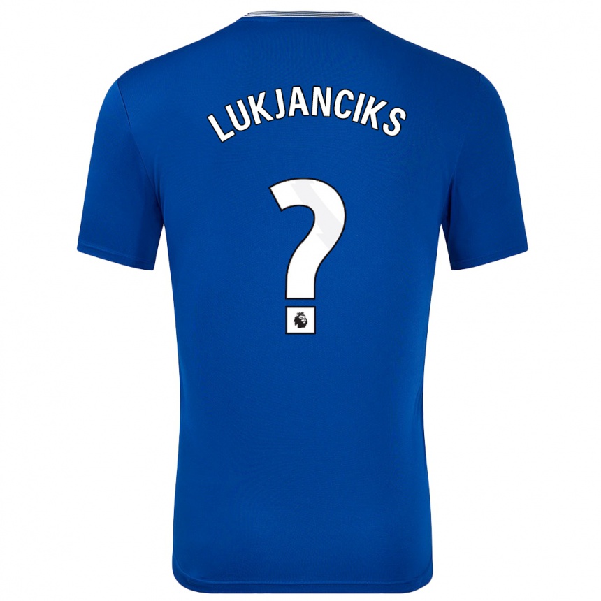 גברים כדורגל Douglass Lukjanciks #0 כחול עם ג'רזי ביתית 2024/25