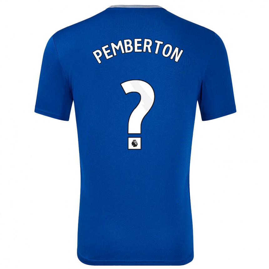 גברים כדורגל Dafi-Tomos Pemberton #0 כחול עם ג'רזי ביתית 2024/25