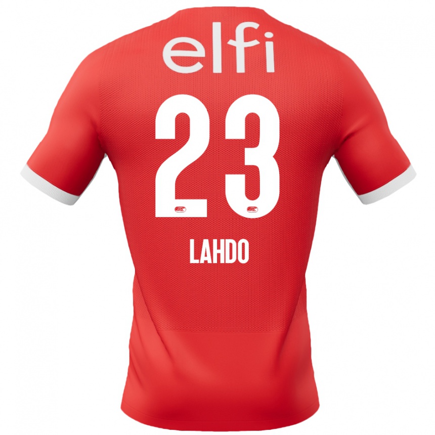גברים כדורגל Mayckel Lahdo #23 אדום לבן ג'רזי ביתית 2024/25