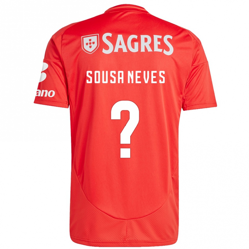 גברים כדורגל Dilan Alison Sousa Neves #0 אדום לבן ג'רזי ביתית 2024/25
