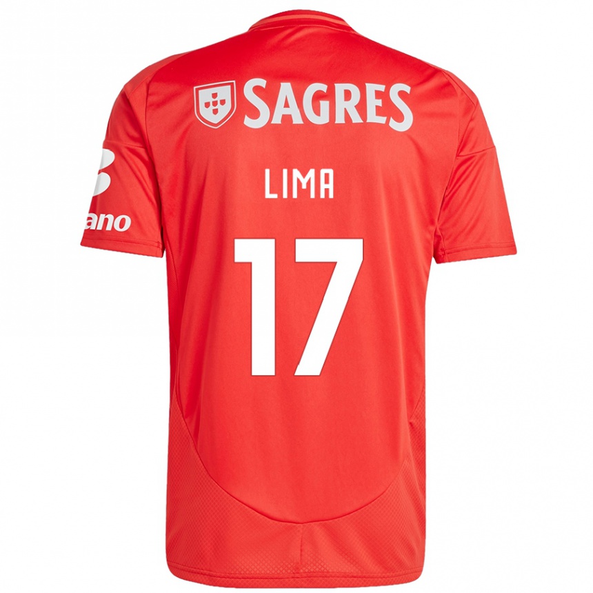 גברים כדורגל Ivan Lima #17 אדום לבן ג'רזי ביתית 2024/25