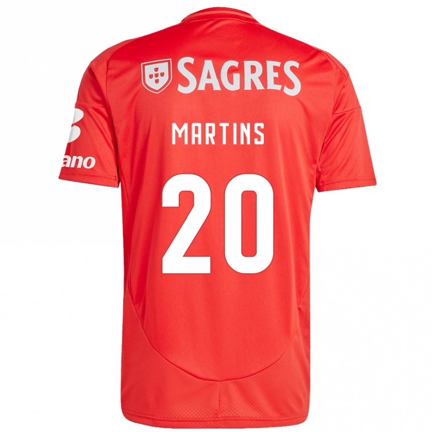 גברים כדורגל Lara Martins #20 אדום לבן ג'רזי ביתית 2024/25