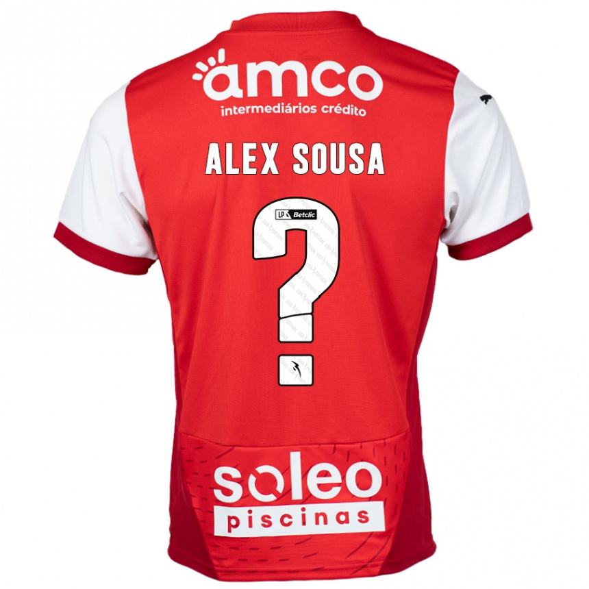 גברים כדורגל Alex Sousa #0 אדום לבן ג'רזי ביתית 2024/25