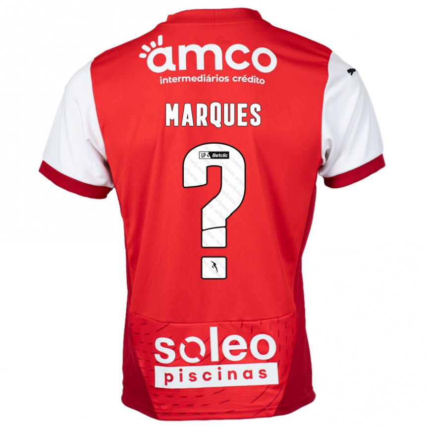 גברים כדורגל Rodrigo Marques #0 אדום לבן ג'רזי ביתית 2024/25