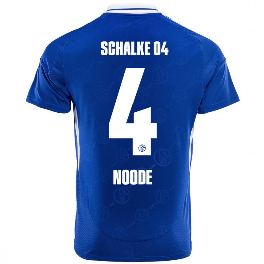 גברים כדורגל Steve Noode #4 כחול רויאל ג'רזי ביתית 2024/25