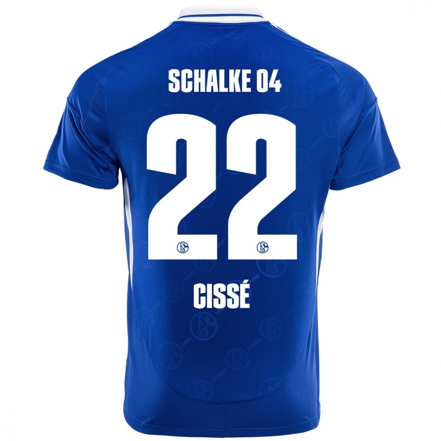 גברים כדורגל Ibrahima Cissé #22 כחול רויאל ג'רזי ביתית 2024/25