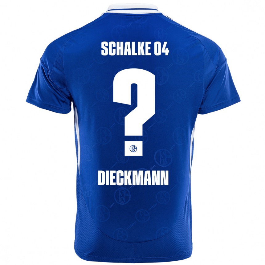 גברים כדורגל Jonas Dieckmann #0 כחול רויאל ג'רזי ביתית 2024/25