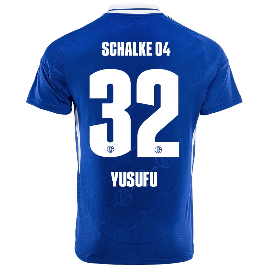 גברים כדורגל Faaris Yusufu #32 כחול רויאל ג'רזי ביתית 2024/25