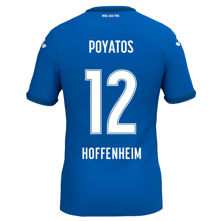 גברים כדורגל Miguel Poyatos #12 כחול רויאל ג'רזי ביתית 2024/25