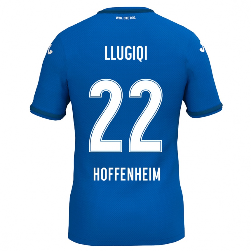 גברים כדורגל Arian Llugiqi #22 כחול רויאל ג'רזי ביתית 2024/25