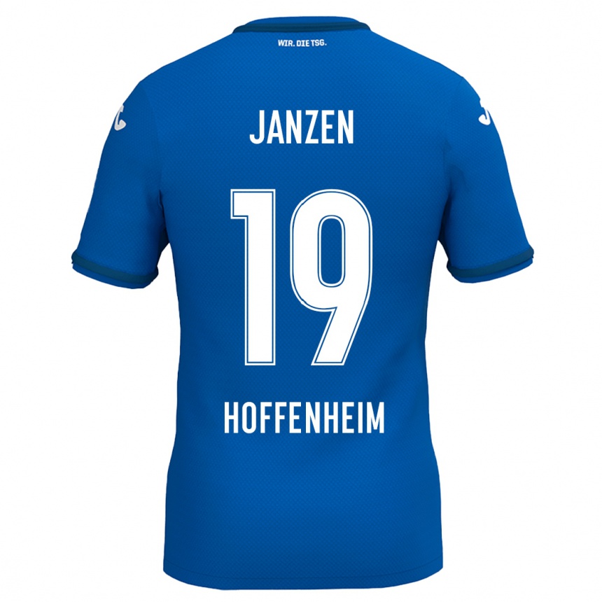 גברים כדורגל Mathilde Janzen #19 כחול רויאל ג'רזי ביתית 2024/25